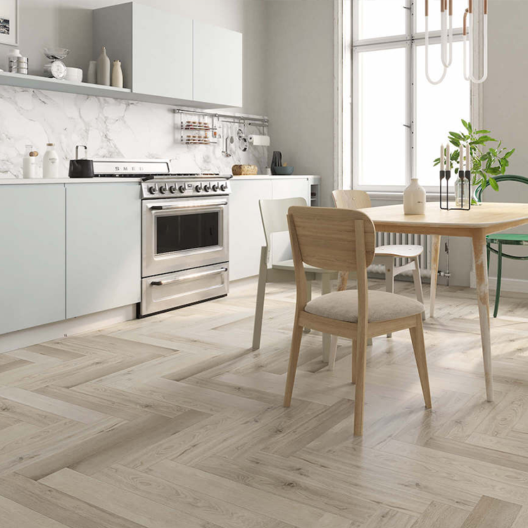 Impervia® Herringbone White Washed Oak